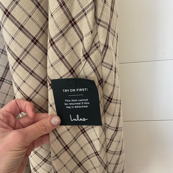 New w tags, lulu’s MIDI sleeveless dress w zipper - Picture 7 of 9